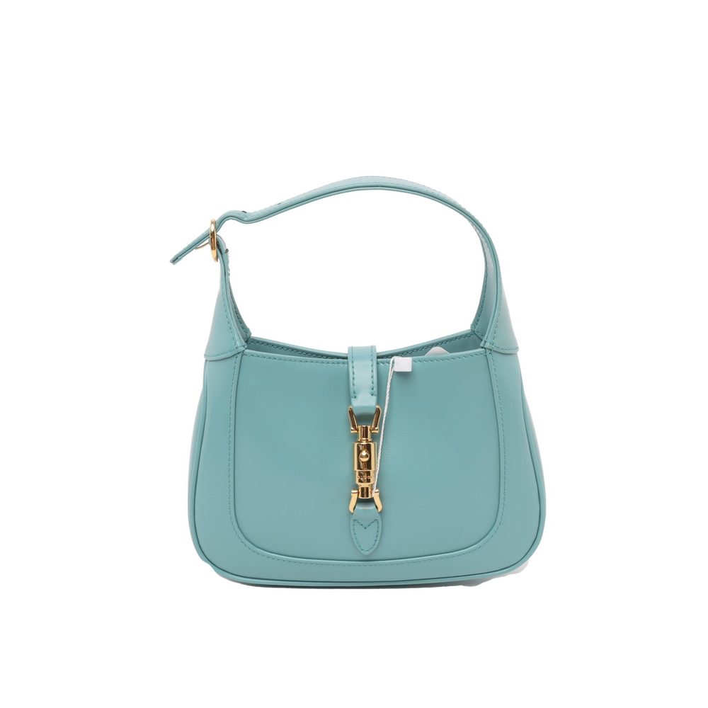 Gucci Jackie 1961 Mini Blue Leather Bag with Adjustable Strap